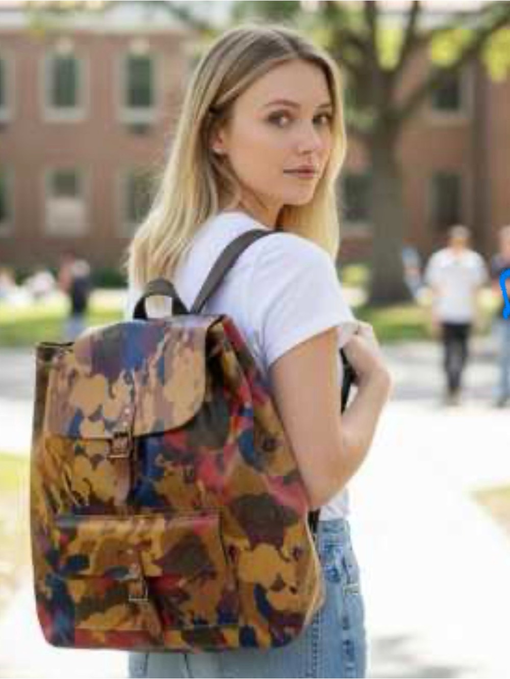 Patricia Nash Casape Backpack in Parisian Camo